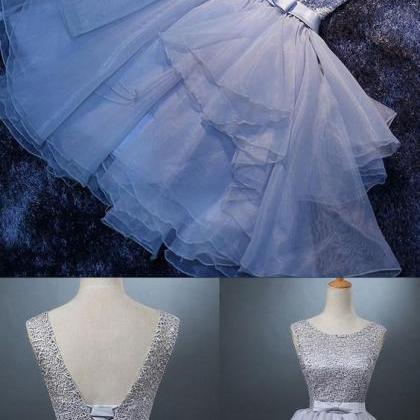 Short A-line/princess Party Dresses, White..