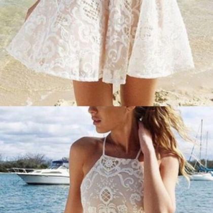 A-line Homecoming Dresses, White A-line/princess..