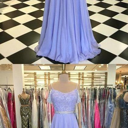 Popular Lilac Prom Dresses With Shinny Beadings..