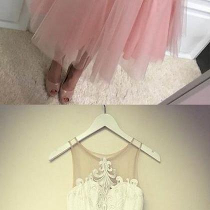 A-line Jewel Sleeveless Short Prom Dress With..