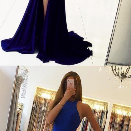 Long Jersey Backless Mermaid Prom Dresses 2018..