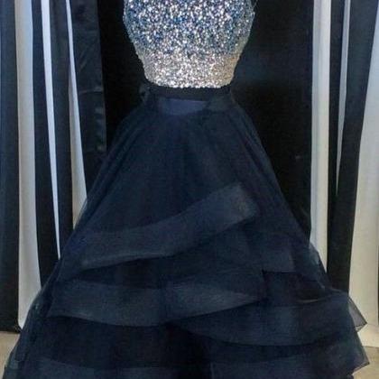 Two Piece Long Prom Dress ,popular Wedding Party..