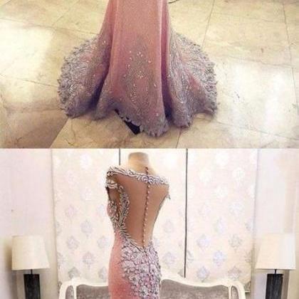 Luxury Prom Dress,mermaid Prom Dress,backless Prom..