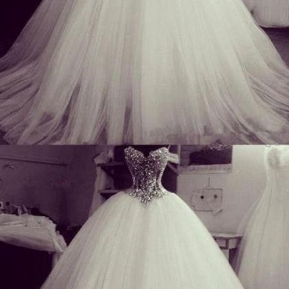 Beaded Bridal Prom Dress,sweetheart Prom..