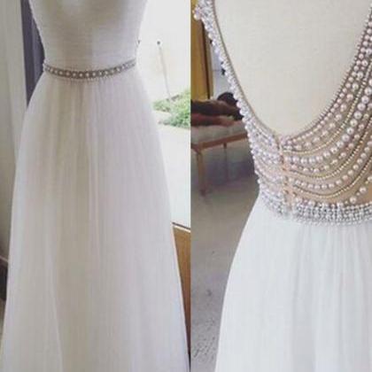 White Dresses,modest Prom Dresses,sparkly Prom..