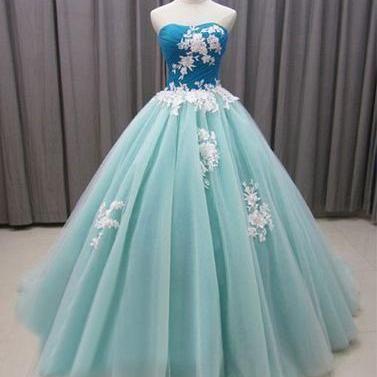 Sweetheart Neckline Ball Gown Prom Dress With..
