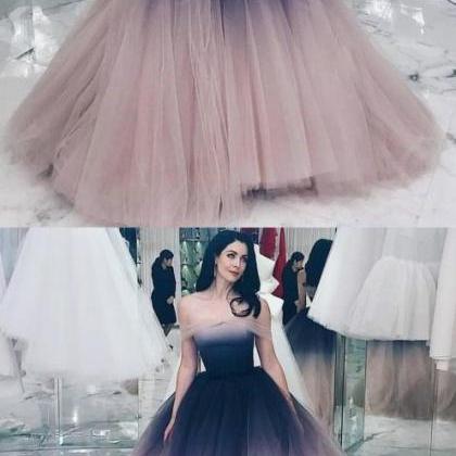 Off-the-shoulder Ball Gown Prom Dress With Sleeves..