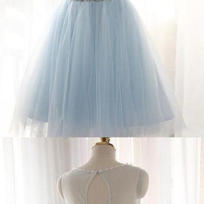 Charming Tulle Short Prom Dresses Homecoming..