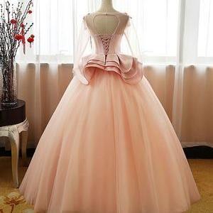 Unique Tulle Long Prom Dress, Tulle Evening Dress,..