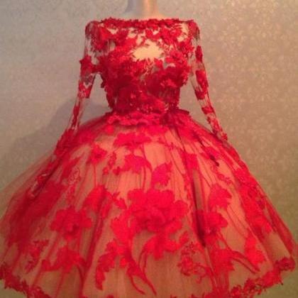 Vintage 1950's Style Red Lace Ball..