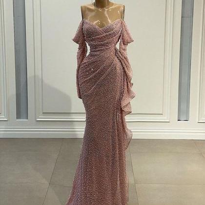 Pink Long Prom Dresses New Evening Gown M1177 on Luulla