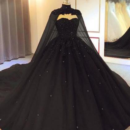 Sweetheart Ball Gown Wedding Dress With Cape M1441