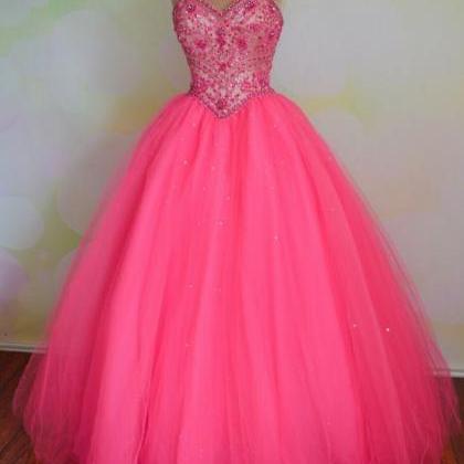 Ball Gown Sweetheart Prom Dress,charming Evening..