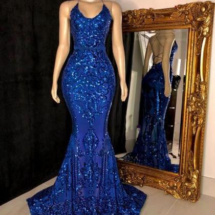 Royal Blue Evening Dresses, Prom Dresses M1893
