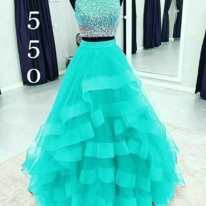 High Quality Tulle Long Ball Gown Dress Formal..