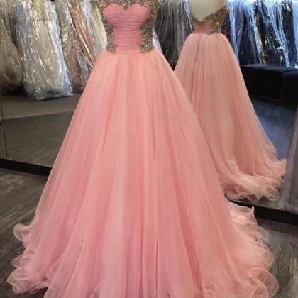 Beauty Colorful Beading Prom Dress,chiffon..