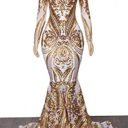Buy Grape High Neck Sequins Mermaid Prom Party Dress TB1335 main image 0