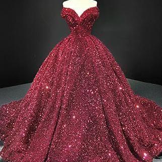 Sparkly Prom Dresses Ball Gown Sequins Quinceanera..