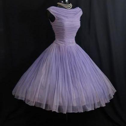 Pleat Prom Dress,a-line Prom Dress,chiffon Evening..