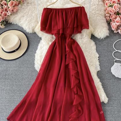 Cute A Line Off Shoulder Dress Fashion Dress