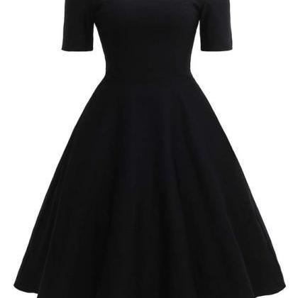 Womens Off The Shoulder Vintage Homecoming Dress..
