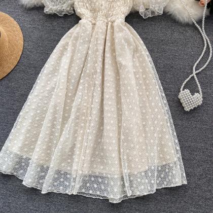 Cute Lace Short Dress Fashion Dress