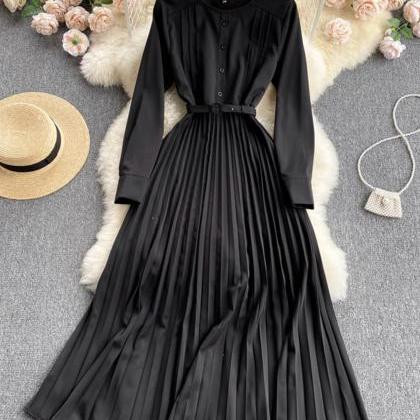 Elegant A Line Long Sleeve Dress