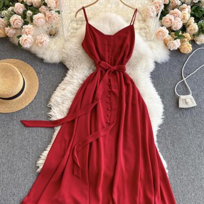 Cute A Line Chiffon Dress Fashion Dress