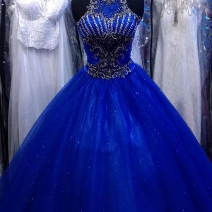 Royal Blue Ball Gown Event Dress Prom Dress