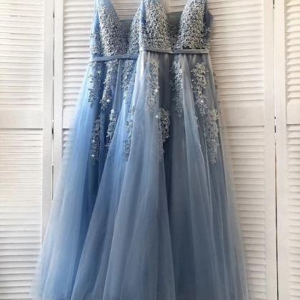 Steel Blue Bridesmaid Dresses,tulle Bridesmaid..