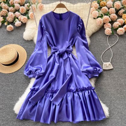 Cute Long Sleeve Dress Fashion Dress