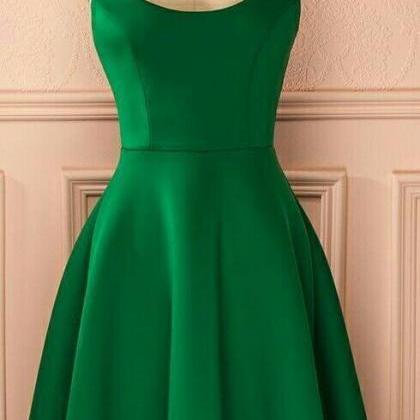Elegant Green Short Homecoming Dress, Simple Party..
