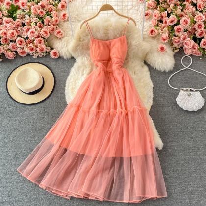 Cute Tulle A Line Dress Fashion Dress