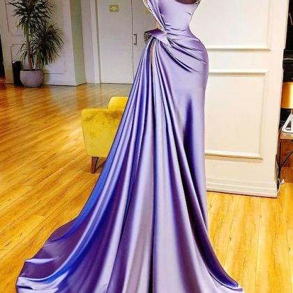 Purple Elegant Evening Dress Prom Dresses