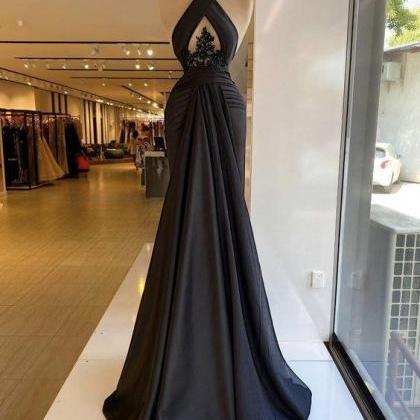 Black Arrive Evening Gown Long Prom Dress