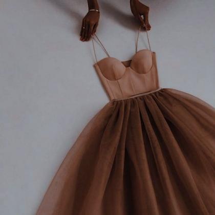 Hot Selling Straps Prom Dress Tulle..