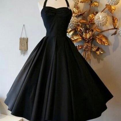 Cute Black Retro Short Prom Gown,prom Dresses..