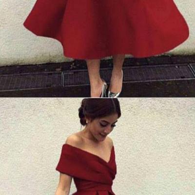 Off The Shoulder Dress,Satin Homecoming Dress,Short Prom Dresses,Sexy Cocktail Party Dresses M3581