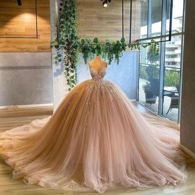 ball gown tulle prom gown formal dress m1611