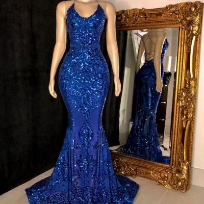 royal blue evening dresses, new prom dresses m1893