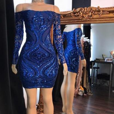 Royal blue Homecoming Dress Short Women Cocktail Dress Fashion Prom Gowns