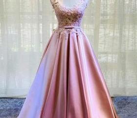 Pink Chiffon Lace Halter Junior Prom Dress GTEEN051 main image 1
