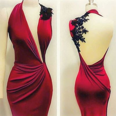 Mermaid Prom Dress,red Prom Dresses,fashion Prom Dress,sexy Party Dress,custom Made Evening Dress M000211