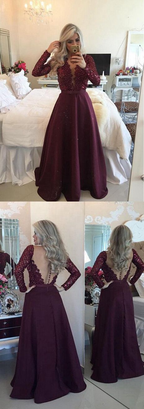 Fashion Prom Dress Evening Party Dress With Long Sleeves M0431