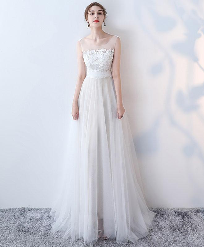 elegant white evening dress Size S-M | eBay