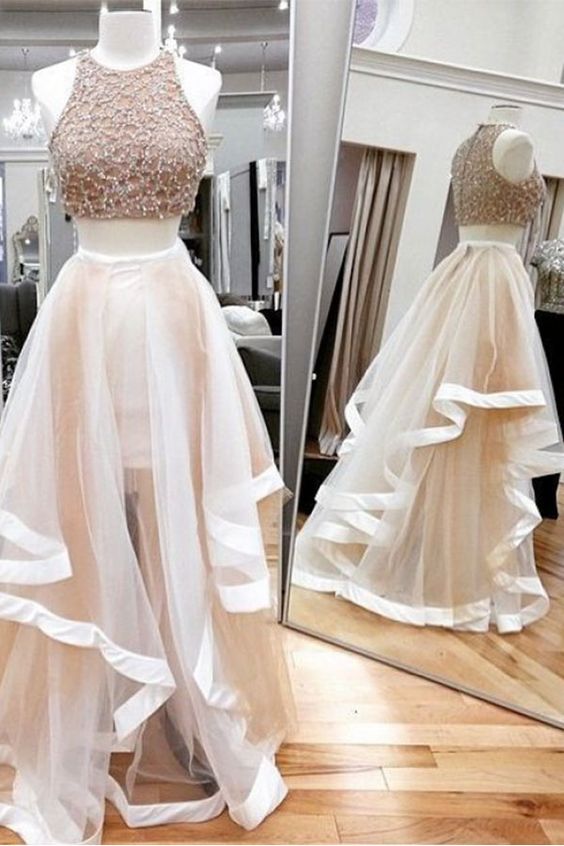 Sexy Two Piece Homecoming/prom Dress With Beaded For Women M2552 on Luulla