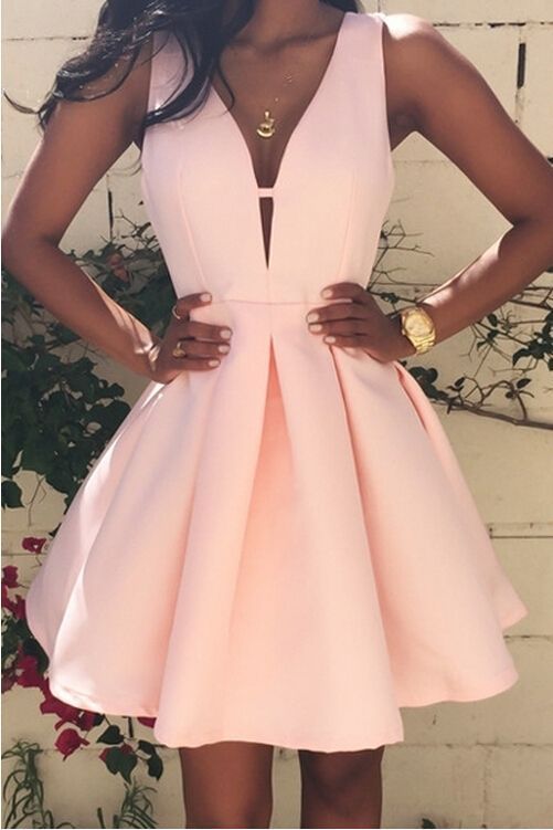 pink homecoming dress