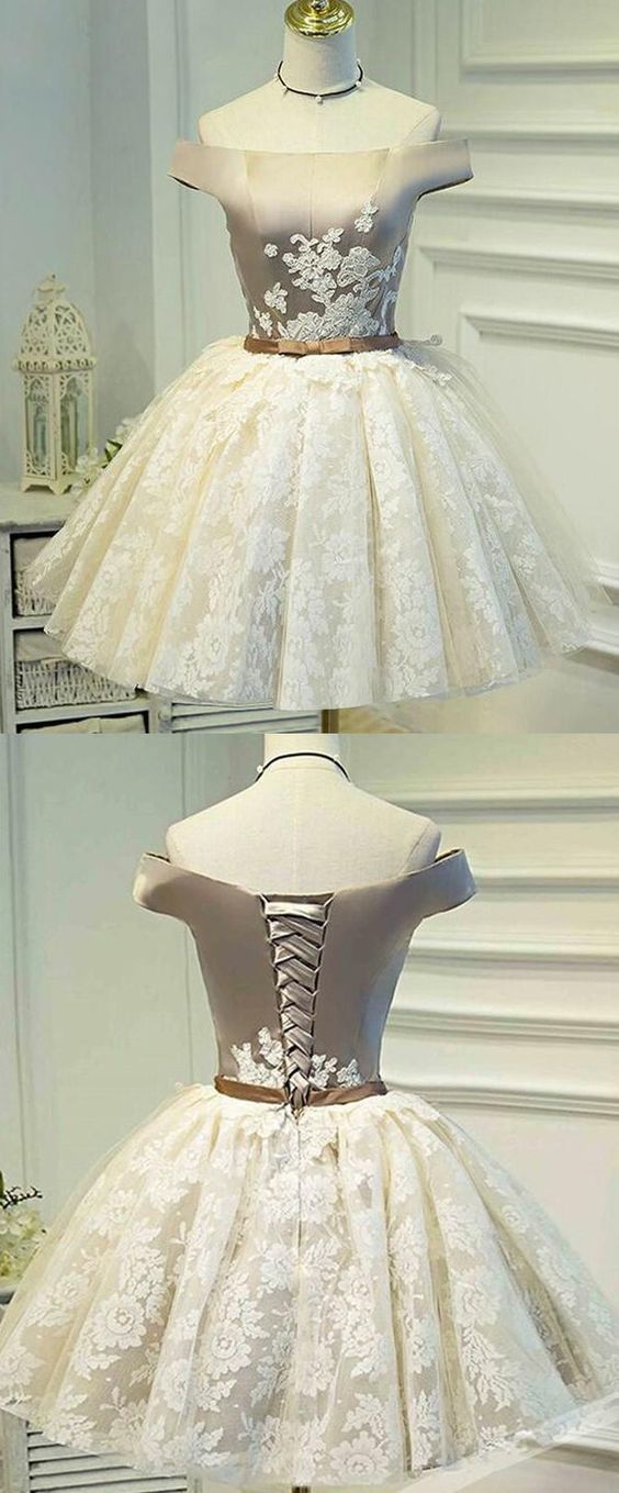 Sleeveless Ivory Homecoming Prom Dresses Fetching Short A-line/princess Bandage Lace Up Dresses M3774