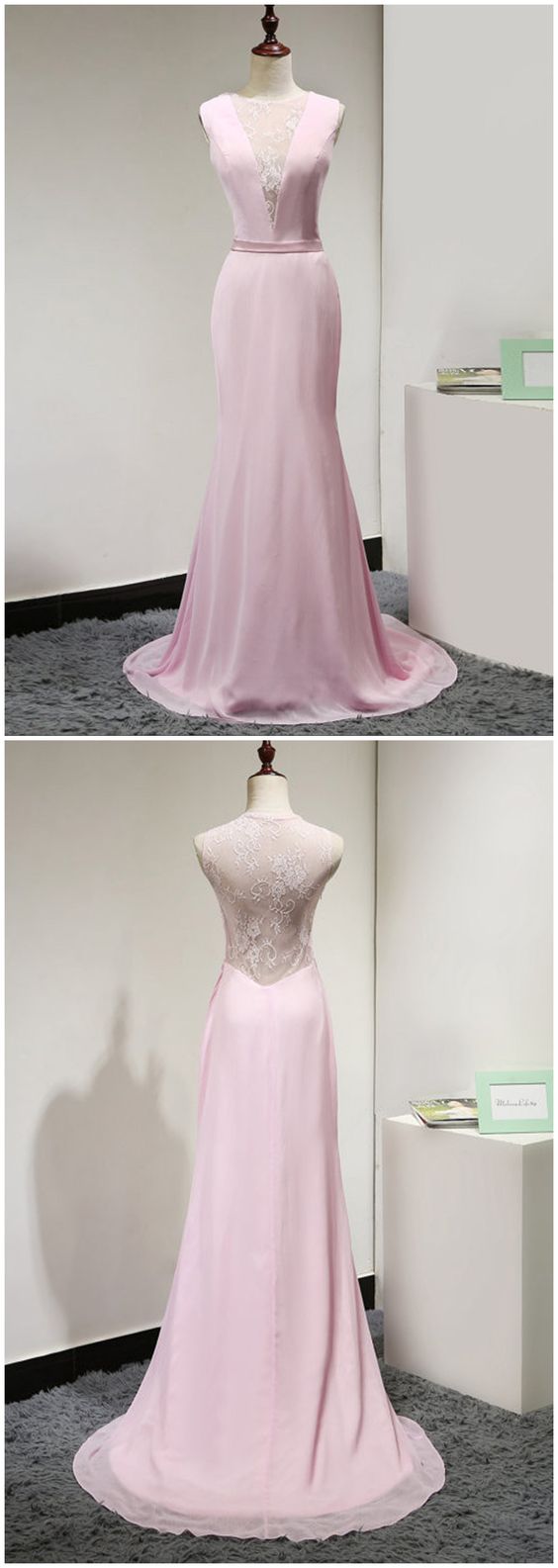 Long Evening Gowns, 2018 Sexy Prom Dress, Pink Prom Gowns Modest Prom Dress , Formal Women Dress, Custom Made , Fashion M5483