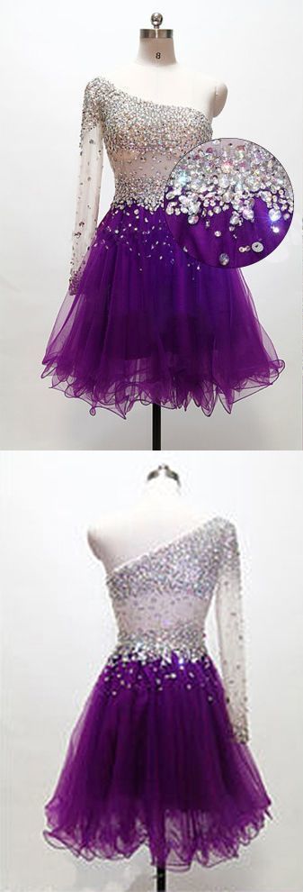 Cute Halter Grape Homecoming Dress Birthday Outfit Short Prom Dress Y7597 main image 0